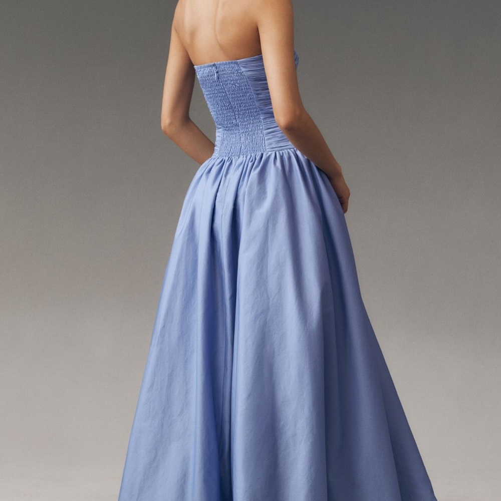 Mare Mare from Anthropologie Strapless Blue Dress - Picture 3 of 9